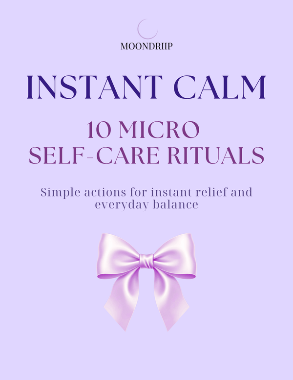 Instant Calm 10 micro self care rituals cover